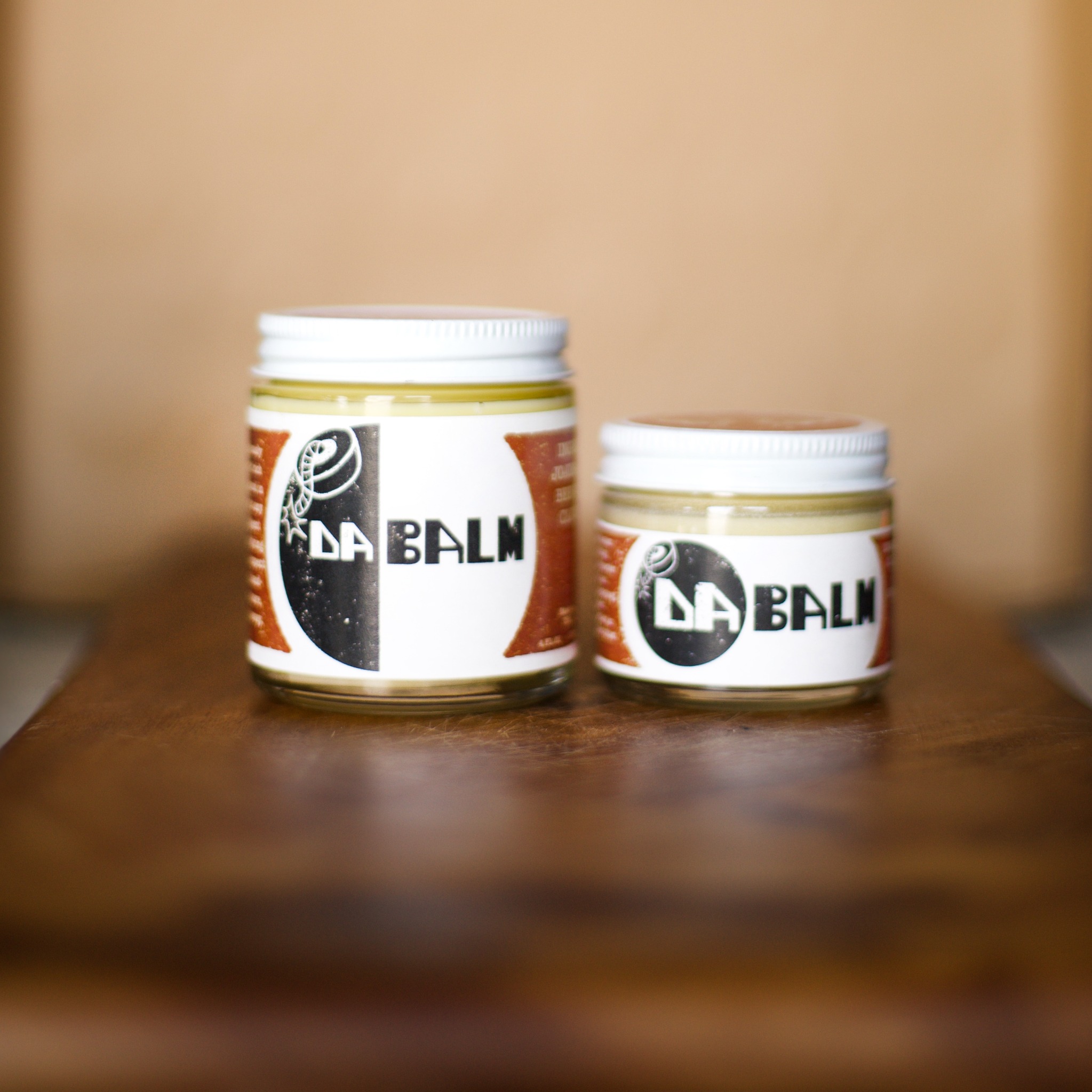 Da Balm Spice scent in 4oz and 1oz jars